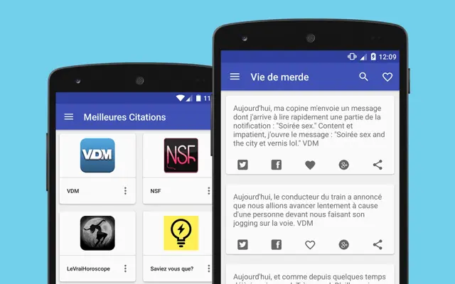 Meilleures Citations android App screenshot 0